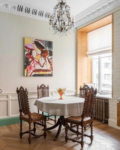 Исторический дух в современной квартире в Москве. 01