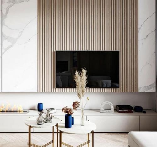 Много идей, как правильно организовать тв - зоны в гостиных. 08