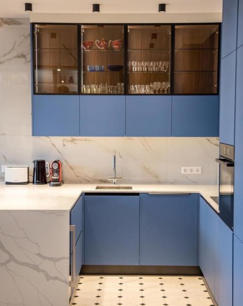 Невероятно красивый интерьер кухни - гостиной. 01