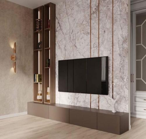 Много идей, как правильно организовать тв - зоны в гостиных. 06