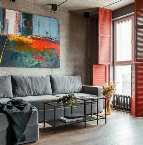 Красные акценты в интерьере. 02