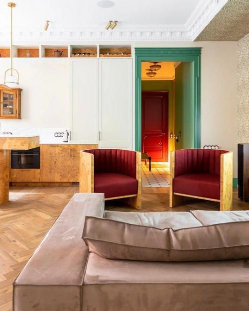 Исторический дух в современной квартире в Москве. 03