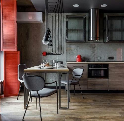 Красные акценты в интерьере. 07