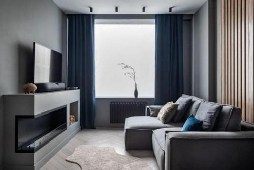 Серый цвет в этой квартире. 04