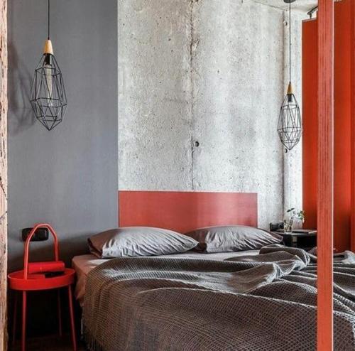 Красные акценты в интерьере. 04