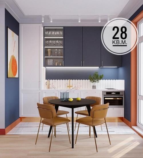 Небольшая квартира - студия площадью 28 м 2.