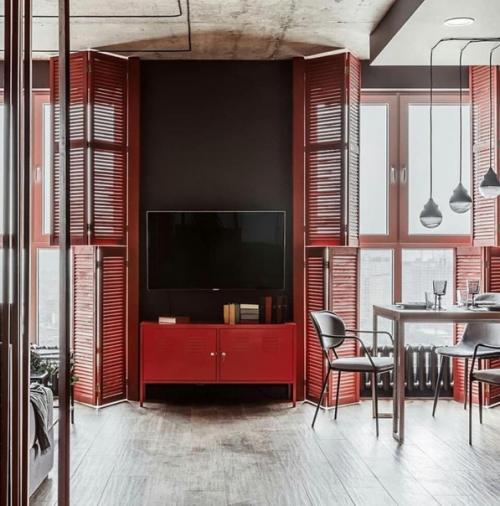 Красные акценты в интерьере. 09