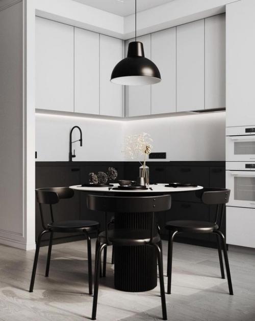 Черно-белый цвет. Выглядит очень деликатно. 03