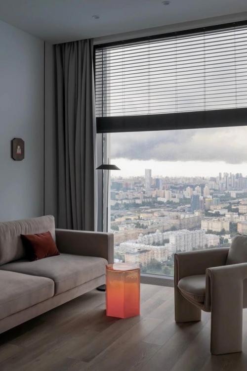 Квартира с терракотовым акцентом для молодой пары. 03