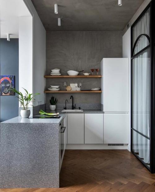 Эффектная студия в стиле лофт. 06