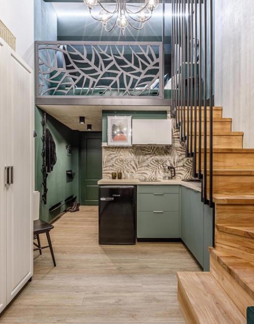 В этой квартире сделали дизайн, который выгодно отличается от других. 01