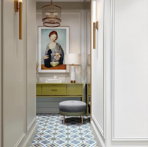 Замечательная прихожая. С интересным сочетанием. 06