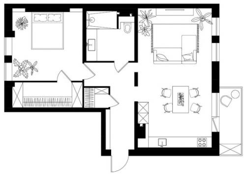 Светлая, просторная квартира. 07