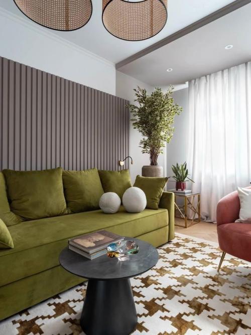 Розово - золотая квартира в Челябинске - стильно и с характером. 03