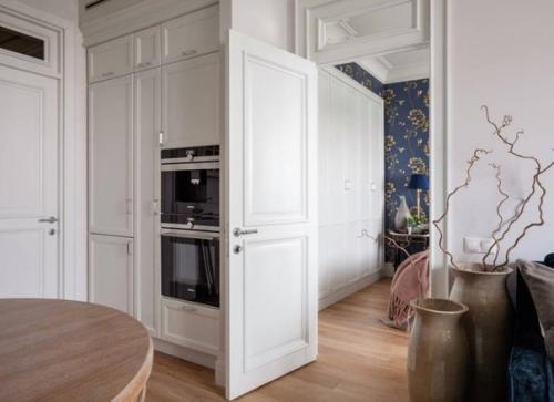 Кухня объединенная с гостиной.