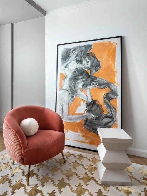 Розово - золотая квартира в Челябинске - стильно и с характером. 05