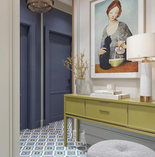 Замечательная прихожая. С интересным сочетанием. 04