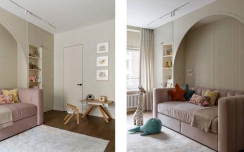 Стильный, сдержанный интерьер просторной квартиры. 04