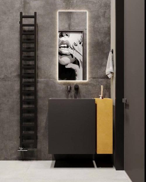 Небольшой совмещенный. Санузел с душевой кабинкой. 03