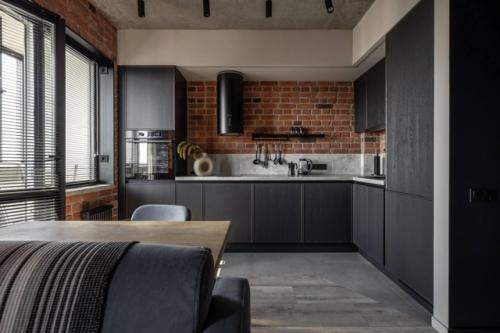 Студия в стиле лофт: максимум воздуха и света. 01