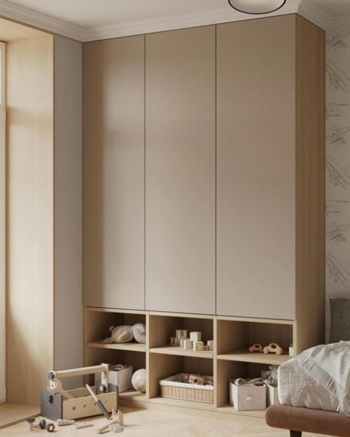 Небольшая детская комната в спокойных тонах. 04