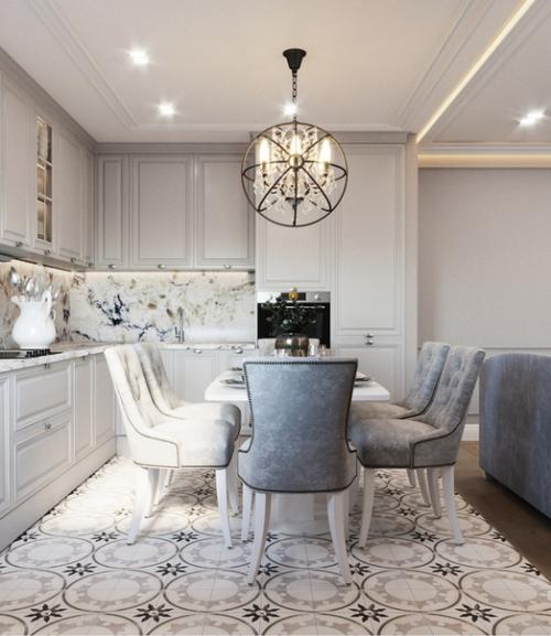 Дизайн - проект квартиры в стиле современная классика. 02