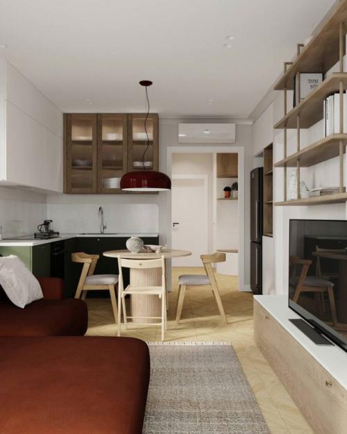 Яркая квартира с настроением в московской новостройке. 02