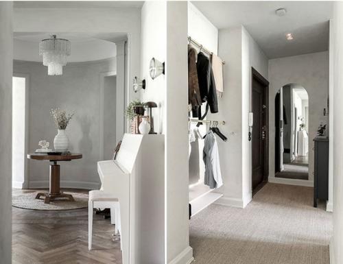 Стокгольм. Отличная квapтиpa в Cepo - бежевыx тонax в стapoм дoмe. 09