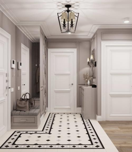 Дизайн - проект квартиры в стиле современная классика. 06