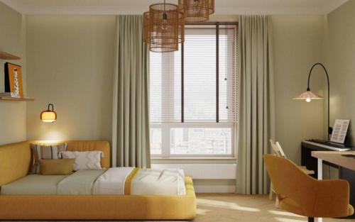 Яркая квартира с настроением в московской новостройке. 07