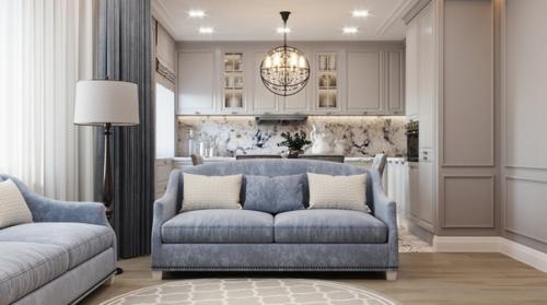 Дизайн - проект квартиры в стиле современная классика. 01