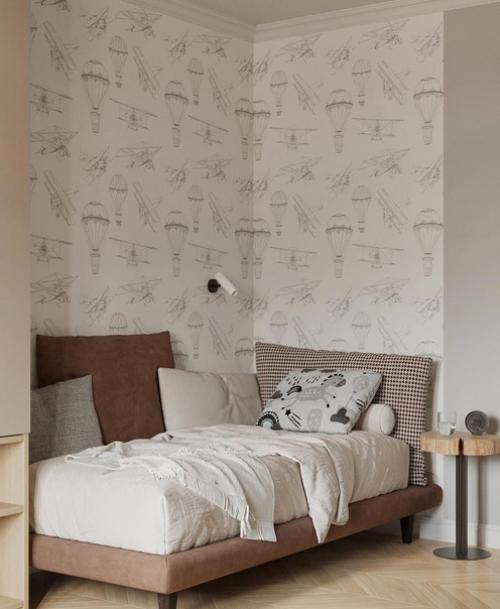 Небольшая детская комната в спокойных тонах. 05