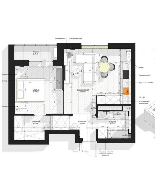 Интерьер с характером для молодого эстета. 09