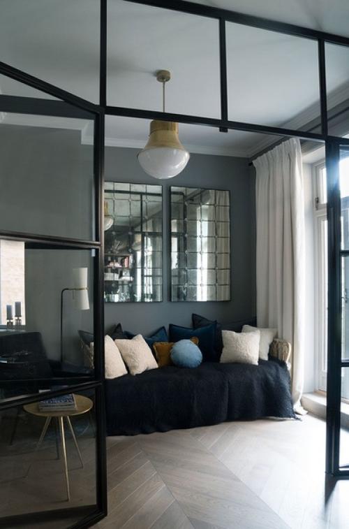 Что скажете?  Изыcкaнный cкандинавский интерьep в кpacивых тёмных тонax в Ocлo. 06