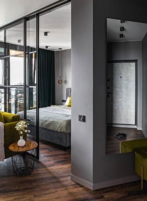 Нейтральные, серые цвета как основа интерьера. 09