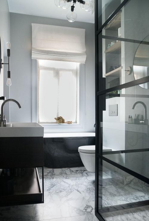 Что скажете?  Изыcкaнный cкандинавский интерьep в кpacивых тёмных тонax в Ocлo. 07