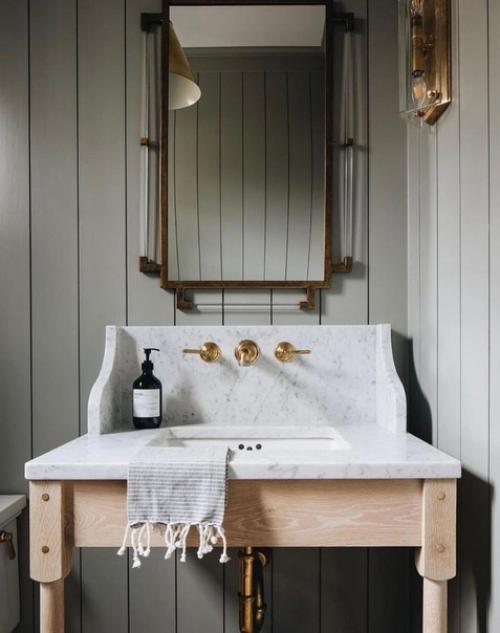 Прекрасные решения для ванной комнаты. 03