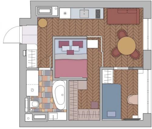 Из Однушки в стильную двушку. 09