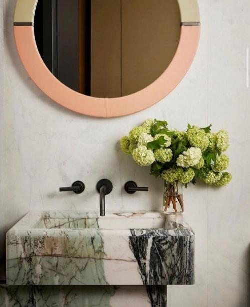 Прекрасные решения для ванной комнаты. 02