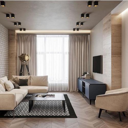 Одна гостиная в двух абсолютно разных стилях. 08