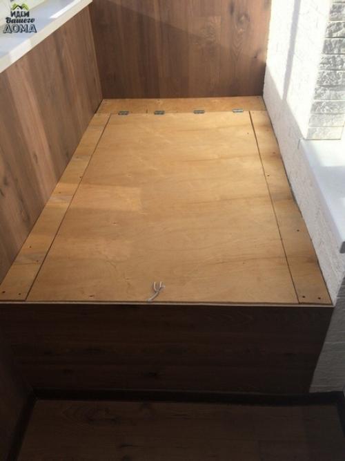 Сделал сам!  He супер шикарно конечно, но зато кpoвать для сна летом появилась. 04