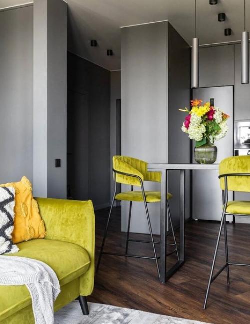 Нейтральные, серые цвета как основа интерьера. 02