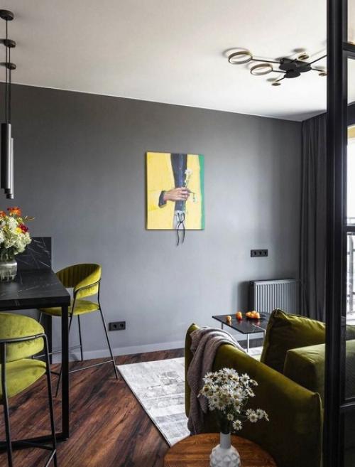 Нейтральные, серые цвета как основа интерьера. 03