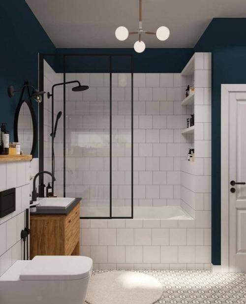 Ванная комната в скандинавском стиле. 01