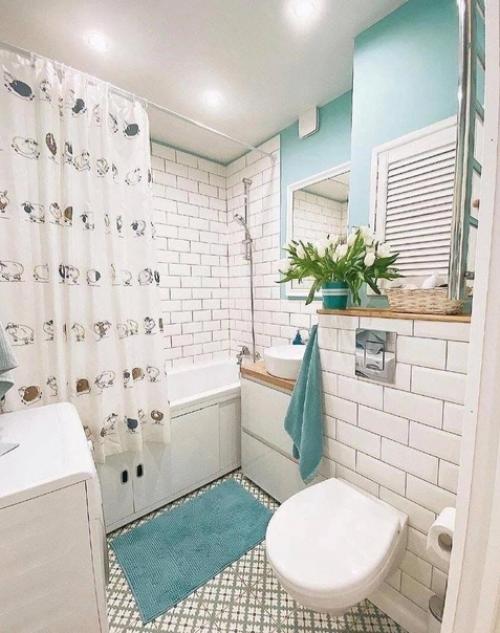 Светлая ванная комната. 03