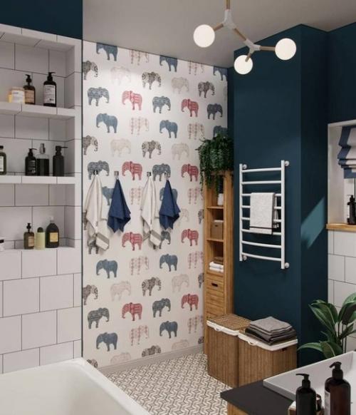 Ванная комната в скандинавском стиле. 02