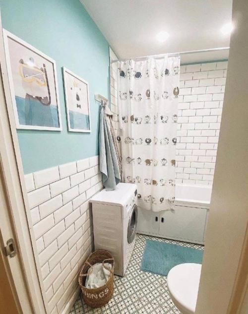 Светлая ванная комната. 01