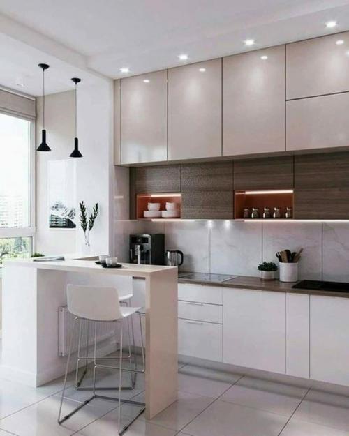 Светлый интерьер с тёплым настроением.

