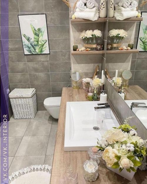 Интерьер и декор ванной комнаты. 04