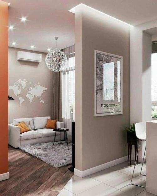 Светлый интерьер с тёплым настроением. 06